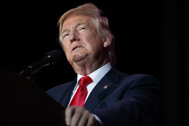 In this Dec. 16, 2016 file photo, President-elect Donald Trump speaks in Orlando, Fla. 