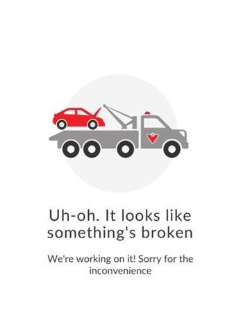 Mobile customers on Canadian Tire’s website saw this message earlier this week.