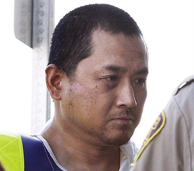 Vince Li is pictured at a court appearance in Portage La Prairie, Man. August 5, 2008. 