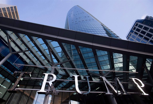 The Trump International Hotel and Tower is seen in Vancouver, B.C., on Friday January 20, 2017.