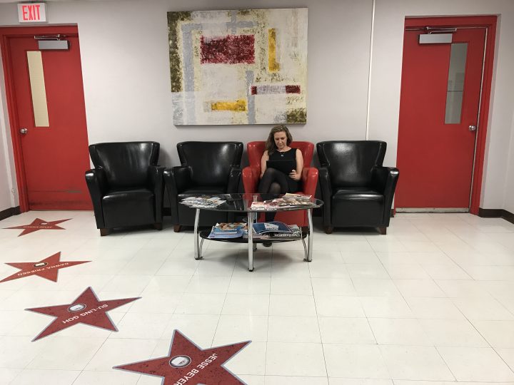 Global News Morning anchor Erin Chalmers enjoying a rare break in her day.