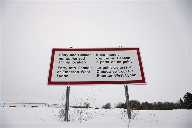 According to fire officials, no refugees crossed the border into Emerson, MB on Sunday.