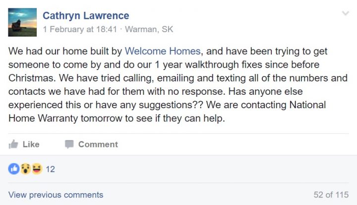 Warman, Sask. homebuilder folds, leaves unpaid bills and frustrated homeowners - image