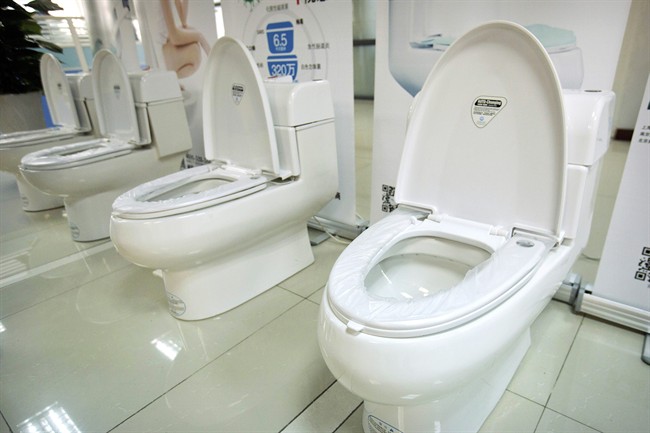 Police in Kelowna say they were notified by staff at a local building store that an unknown man had entered the building and did the dirty deed in a display toilet.