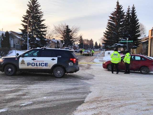 Police on scene at Kirkwood Avenue and 38 Street shortly after 8 a.m. March 14, 2017.