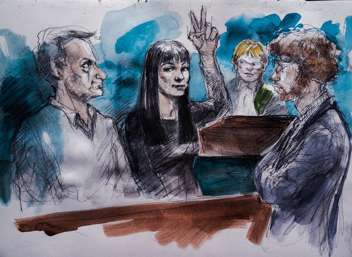 Marc and Jodie Emery appear in court in Toronto on March 9, 2017.