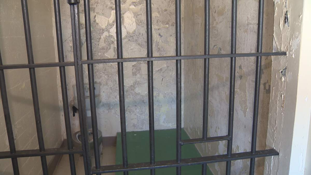 A jail cell in the Dorchester, N.B. jail.
