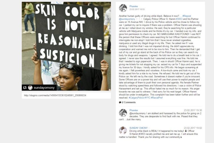 Racism allegation levelled against Calgary cop provokes Facebook response from chief - image