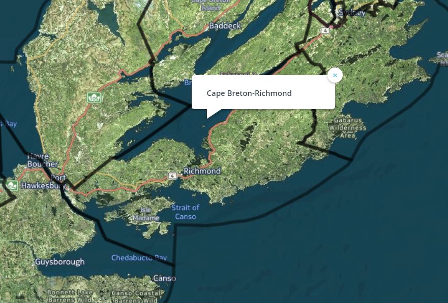 The riding of Cape Breton-Richmond.