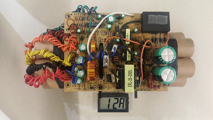 A photograph of a 'mock IED' discovered at Toronto Pearson Airport on April 6, 2017.
