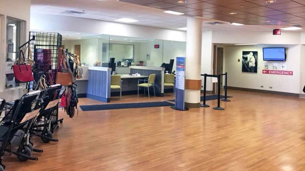 Canmore General Hospital admissions desk and lobby. The Canmore General Hospital's emergency department will be getting a big upgrade after a successful fundraising campaign.