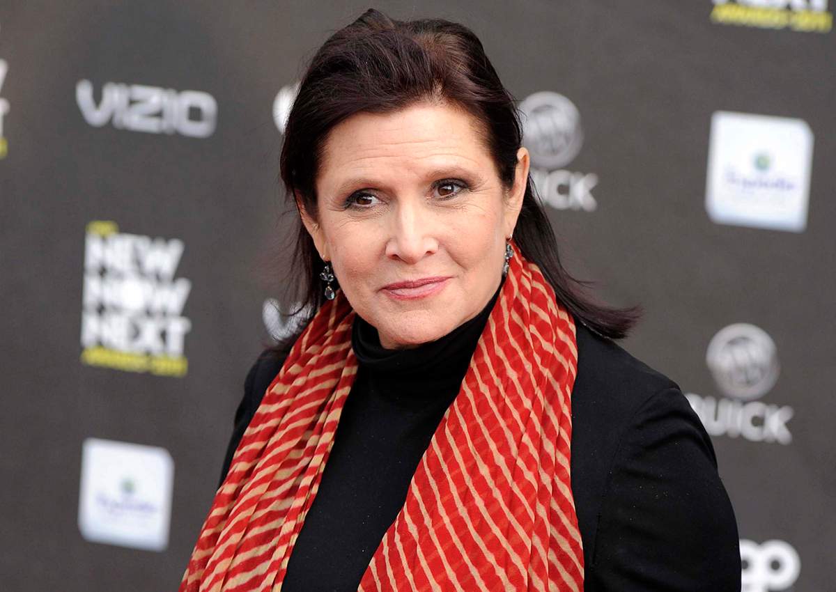 This April 7, 2011 file photo shows Carrie Fisher at the 2011 NewNowNext Awards in Los Angeles.