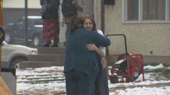 Edmonton Fire Rescue Services says one person has been displaced after a fire tore through a unit at a townhouse complex in the far north-end of the city Tuesday afternoon.
