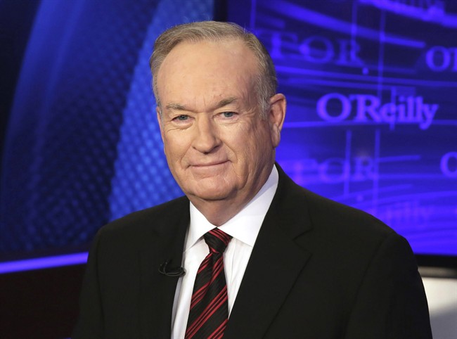 In this Oct. 1, 2015 file photo, Bill O'Reilly hosts Fox News' show "The O'Reilly Factor.".