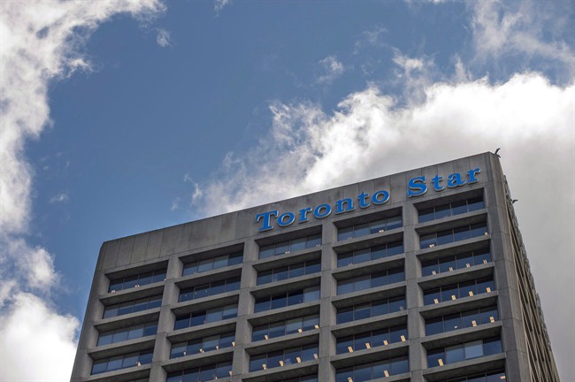 The Toronto Star building is shown in Toronto, Wednesday, June 8, 2016. 