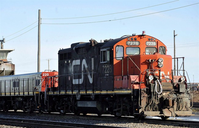 A CN locomotive.