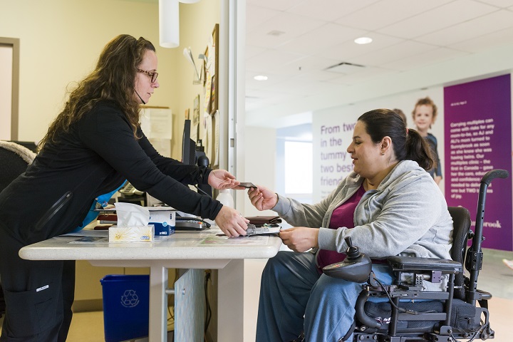Dalia Abd Almajed (right) is one of many mothers benefiting from the Accessible Care Pregnancy Clinic at Sunnybrook.