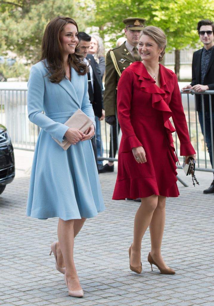 Kate Middleton comforts crying boy during trip to Luxembourg - image