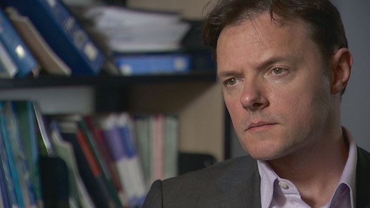 Dr. David Juurlink discusses a new report on the growing number of opioid prescriptions in Ontario at Sunnybrook Hospital in Toronto on May 17, 2017.