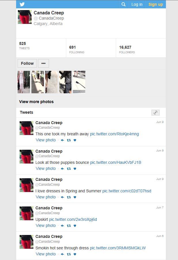 The CanadaCreeps Twitter account has been shut down June 13, 2017.