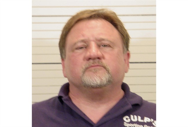 This 2006 photo provided by the St. Clair County, Ill., Sheriff\’s Department shows James T. Hodgkinson.