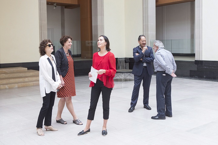 Left to right, Rachel Wikaira, Maia Wikaira, Martin Wikaira and Martin Fallick visit the Art Gallery of Ontario in Toronto on Thursday June 29, 2017.