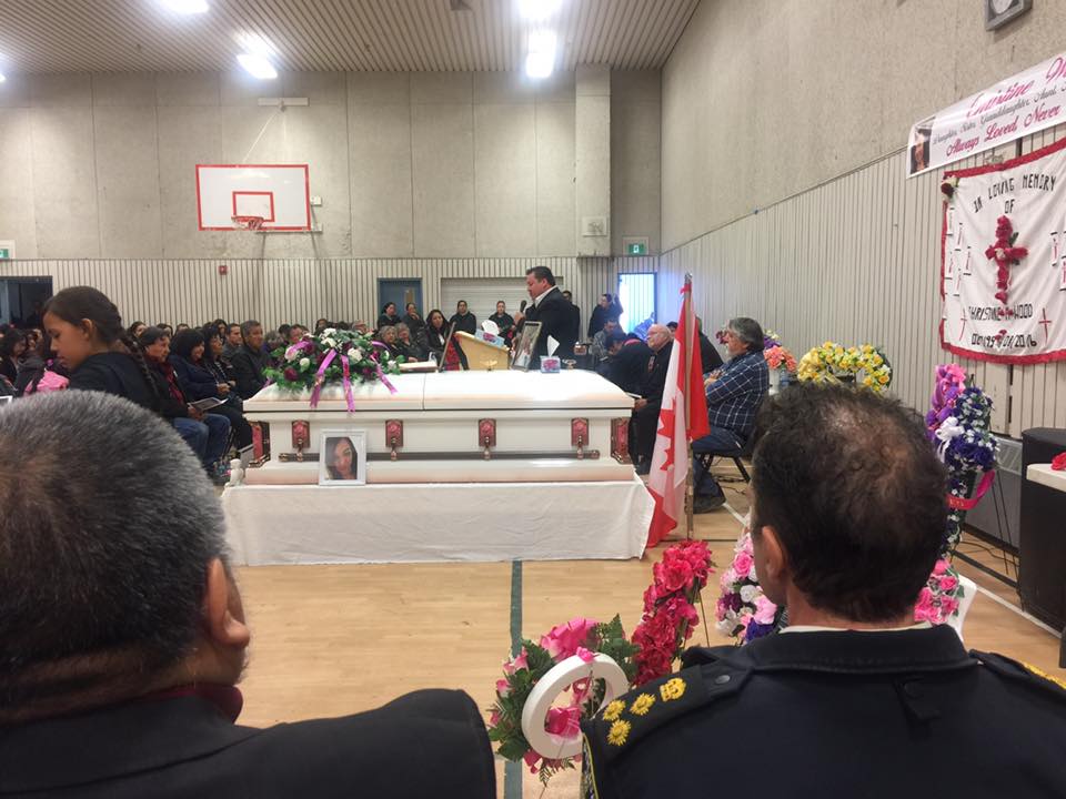 Family, friends, police chief lay Christine Wood to rest in Oxford House, Manitoba - image