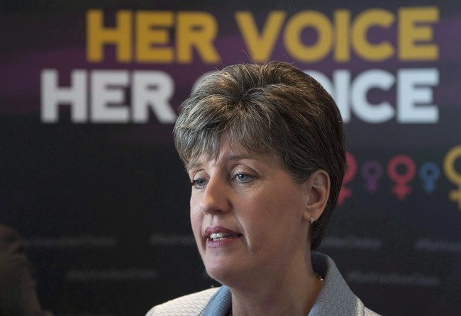 International Development Minister Marie-Claude Bibeau has said she wants to redirect $150 million to women's organizations in 30 countries over five years. She wants to increase the percentage of money going to women's organizations to 15 per cent by 2021. Bibeau speaks with media following an announcement in Ottawa, Friday June 9, 2017. THE CANADIAN PRESS/Adrian Wyld.