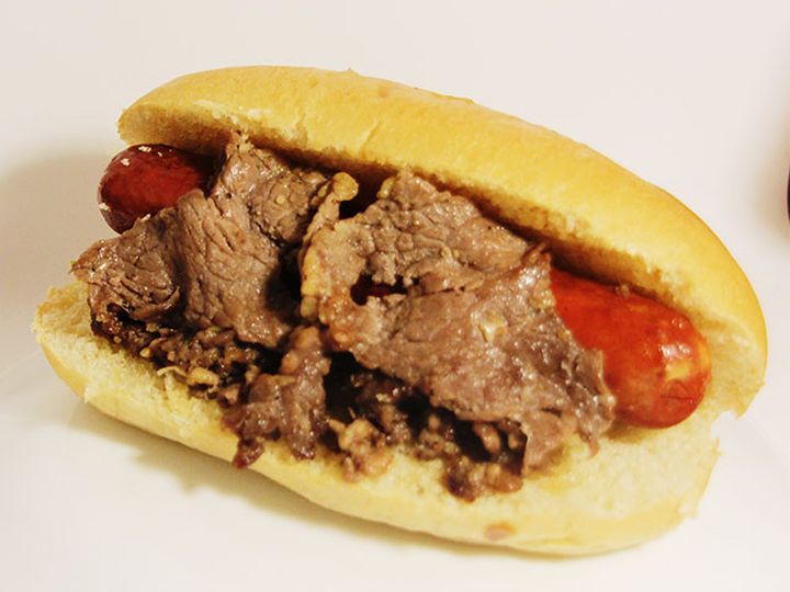 Korean BBQ beef hot dog on the 2017 K-Days menu.