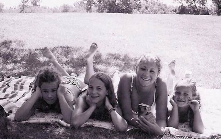 This is a picture of the four sisters few weeks before Brianne took her own life.