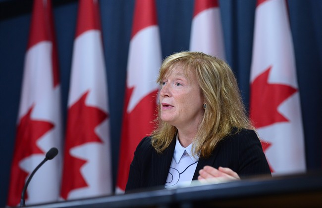 Suzanne Legault, Information Commissioner of Canada, holds a press conference the the National Press Theatre in Ottawa on Thursday, June 8, 2017.