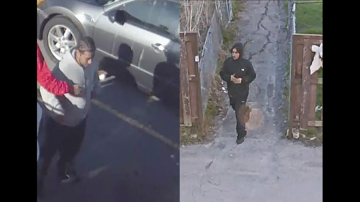 Security camera footage of the suspect from an April shooting near Martin Grove Road and Finch Avenue.