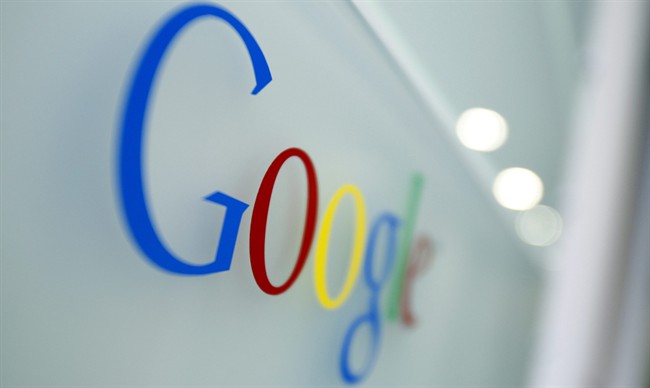 In this Tuesday, March 23, 2010 file photo, the Google logo is seen at the Google headquarters in Brussels. 