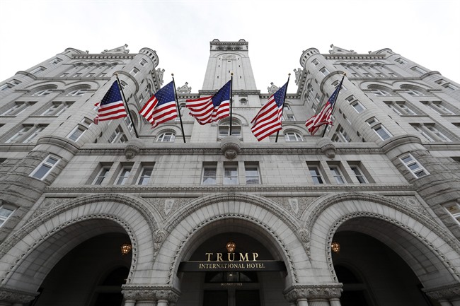 The Trump International Hotel at 1100 Pennsylvania Avenue NW, is seen Wednesday, Dec. 21, 2016 in Washington. 