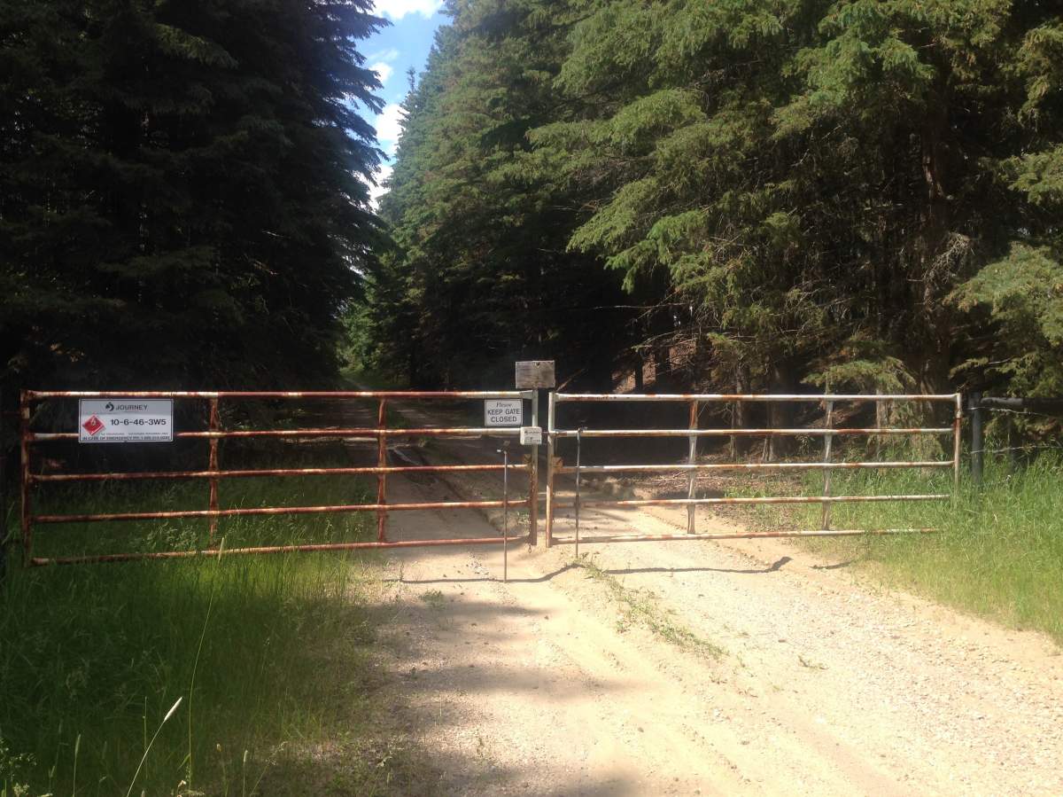 A Journey Energy pipeline suffered two leaks last week. They are approximately half a kilometre south of Winfield, Alta. July 3, 2017.
