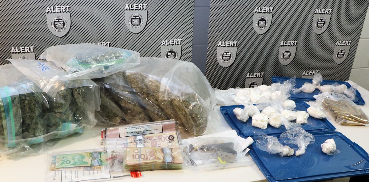 ALERT seized drugs and a weapon from a west Edmonton home on July 10, 2017.