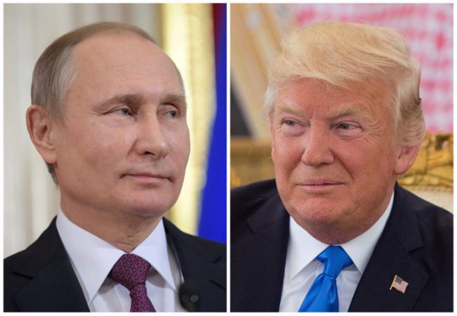 Russian President Vladimir Putin and U.S. President Donald Trump will meet in Germany on July 7.