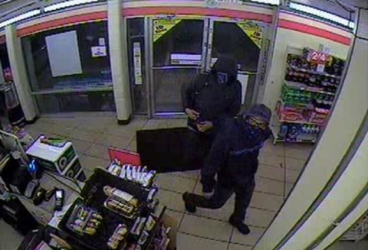Lethbridge Police are looking for two suspects following an armed robbery on July 7 on Mayor Magrath Drive South.