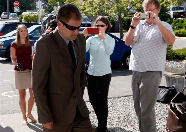 FILE PHOTO: Kenneth Fenton arrives for a sentencing hearing at Western Communities Courthouse in Colwood, B.C., on Friday, July 7, 2017.