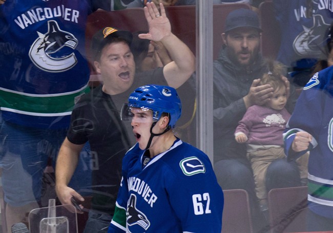 File photo. The Canucks have lost two in a row, this time to the Winnipeg Jets. They face off against the Calgary Flames on Saturday.