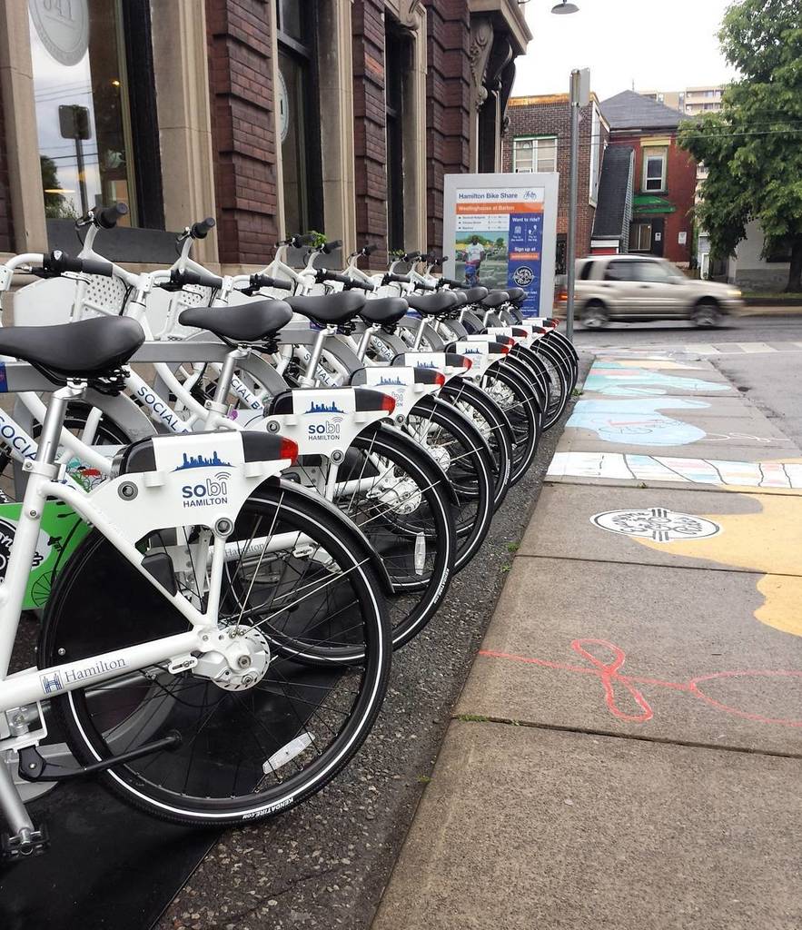 SoBi Hamilton launched in 2015 and now has a total of 131 hubs across the city.