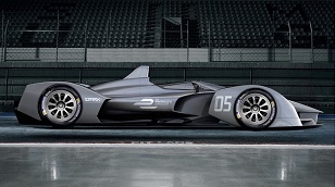 The Formula E prototype which will be used during the 2019 season.