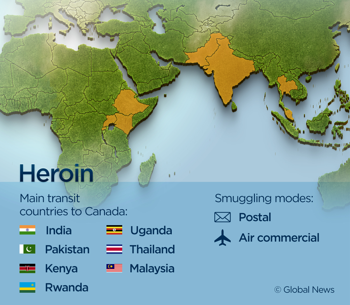 These 9 maps show where Canada’s illegal drugs are coming from - image