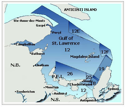 Fisheries and Oceans Canada announced on July 21, 2017 that they have closed Snow Crab Fishing Area 12, as seen on this map