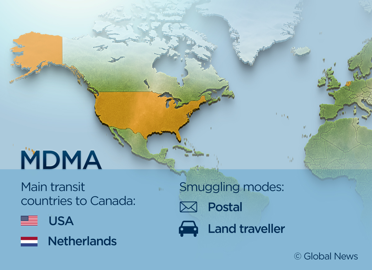 These 9 maps show where Canada’s illegal drugs are coming from - image