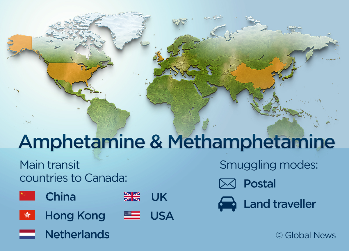 These 9 maps show where Canada’s illegal drugs are coming from - image