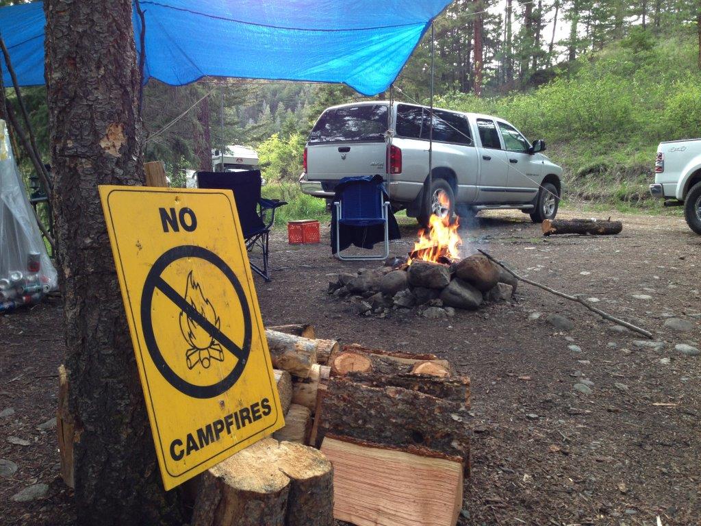 A fire ban was issued on Sunday for parts of southern Alberta.