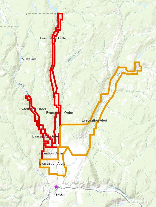 2,700-hectare fire north of Princeton remains 0% contained and ‘out of control’ - image