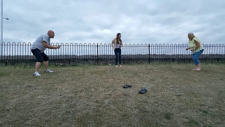 Soon-to-be married couple attempt famous ‘Dirty Dancing’ lift with predictable results - image