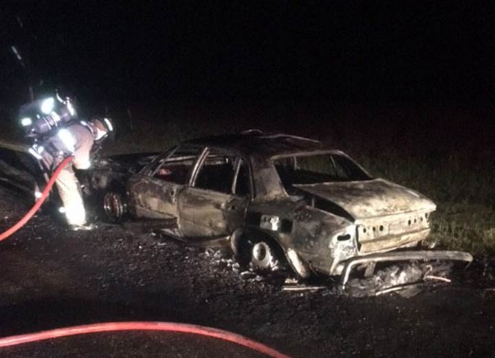 The Saskatoon Fire Department were called to a vehicle fire on Hodgson Road on Sunday.